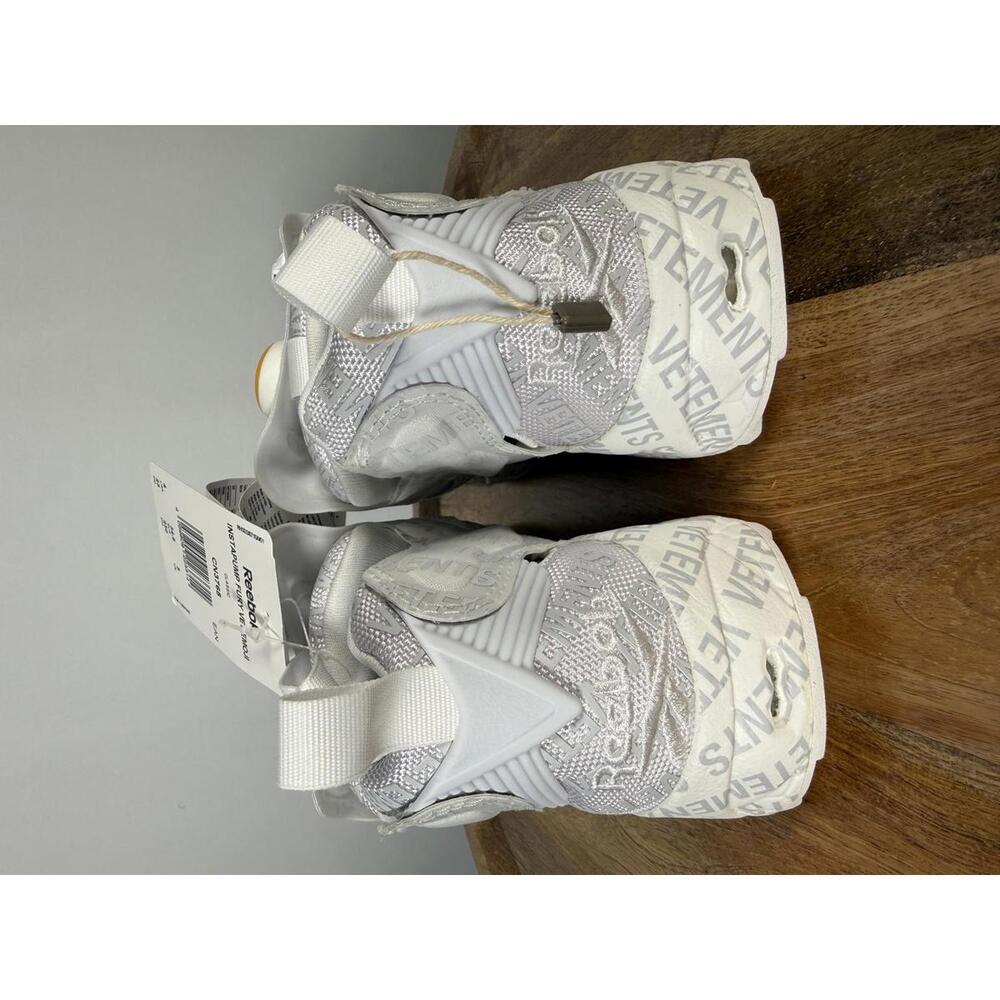 VETEMENTS x Reebok InstaPump Fury Emoji Sneakers White US 4 EU 34.5 NWB - Picture 3 of 13